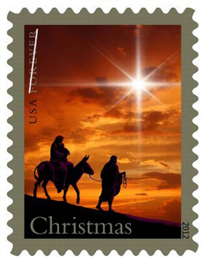 100 USPS Christmas Holy Family Sheet of 20 Current Rate Postage Postage Stamps  5 Booklets (20PCS/Booklet)