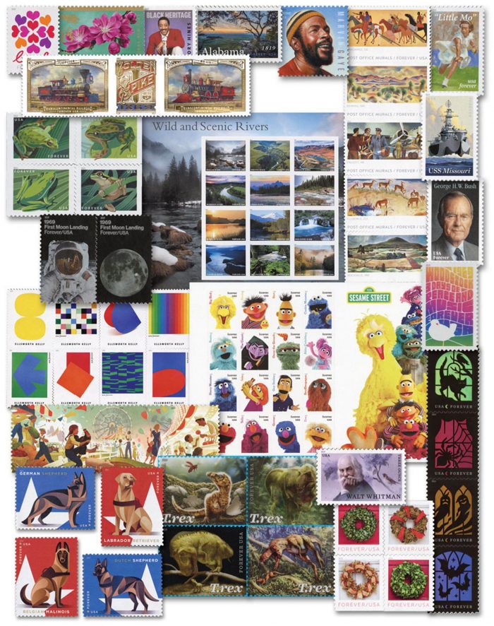 Forever Stamps 2019 First-Class Sesame Street Postage Stamps 5 Booklets (16PCS/Booklet) - Image 2