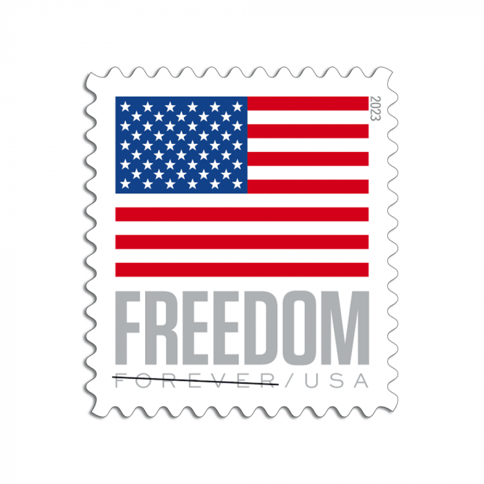 100 Forever Stamps 2023 U.S. Flag USPS First-Class Postage Stamps 1 Coil of 100 PCS/Roll - Image 2