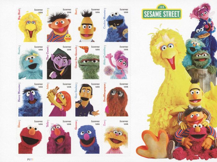 Forever Stamps 2019 First-Class Sesame Street Postage Stamps 5 Booklets (16PCS/Booklet)