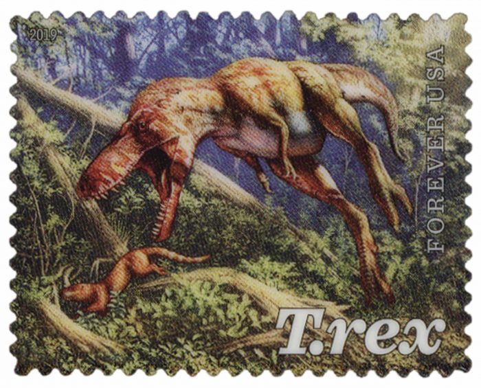 Forever Stamps 2019 First-Class Tyrannosaurus Rex Postage Stamps 5 Booklets (16PCS/Booklet) - Image 3