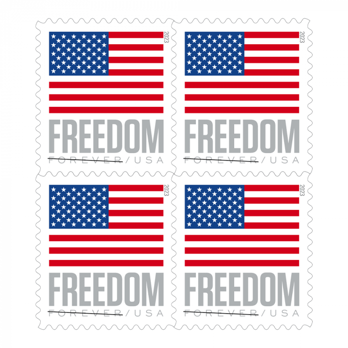 100 Forever Stamps 2023 U.S. Flag USPS First-Class Postage Stamps 1 Coil of 100 PCS/Roll - Image 3