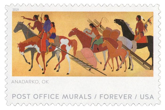 Post Office Murals Pane First-Class Mail Forever Postage Stamps 5 Booklets (10PCS/Booklet)