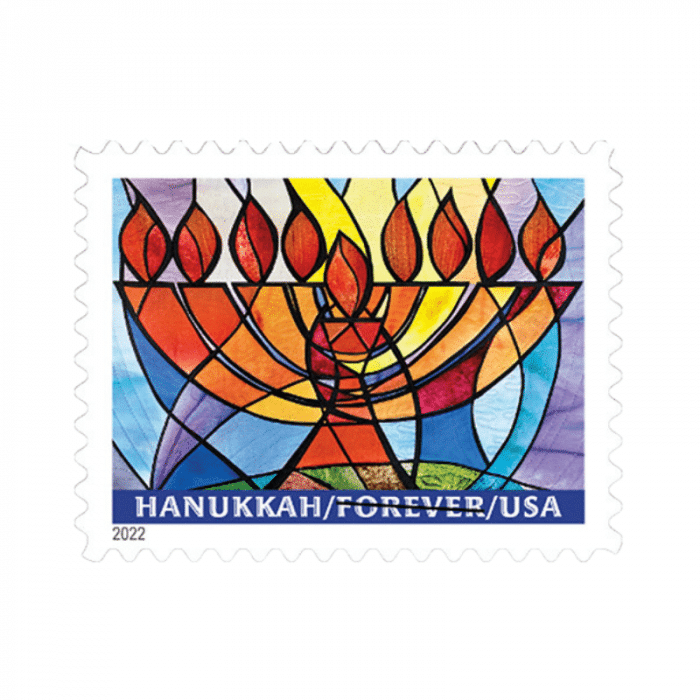 100 Forever Stamps 2020 USPS First-Class U.S. Postage Hanukkah Stamp 5 Books (20PCS/Book)