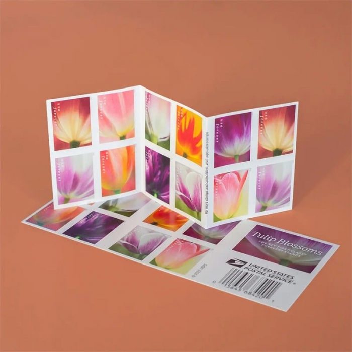 100 Forever Stamps 2023 USPS First-Class Tulip Blossoms Postage 5 Booklets (20PCS/Booklet) - Image 4